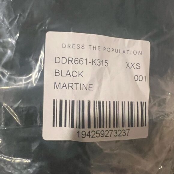 NWT Dress the Population Women's‎ Martine one shoulder midi dress size xxs - Picture 5 of 16